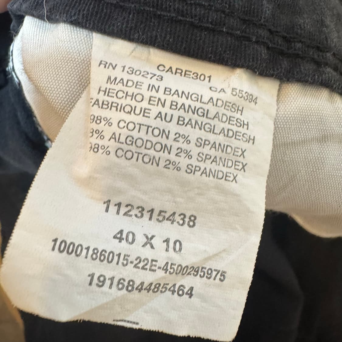 Wrangler cargo Shorts 블랙 40인치 상품이미지6