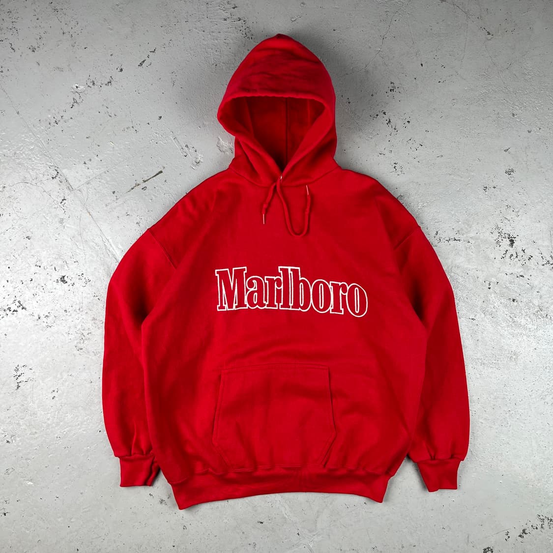 빈티지 말보로 후드 레드 상품이미지3