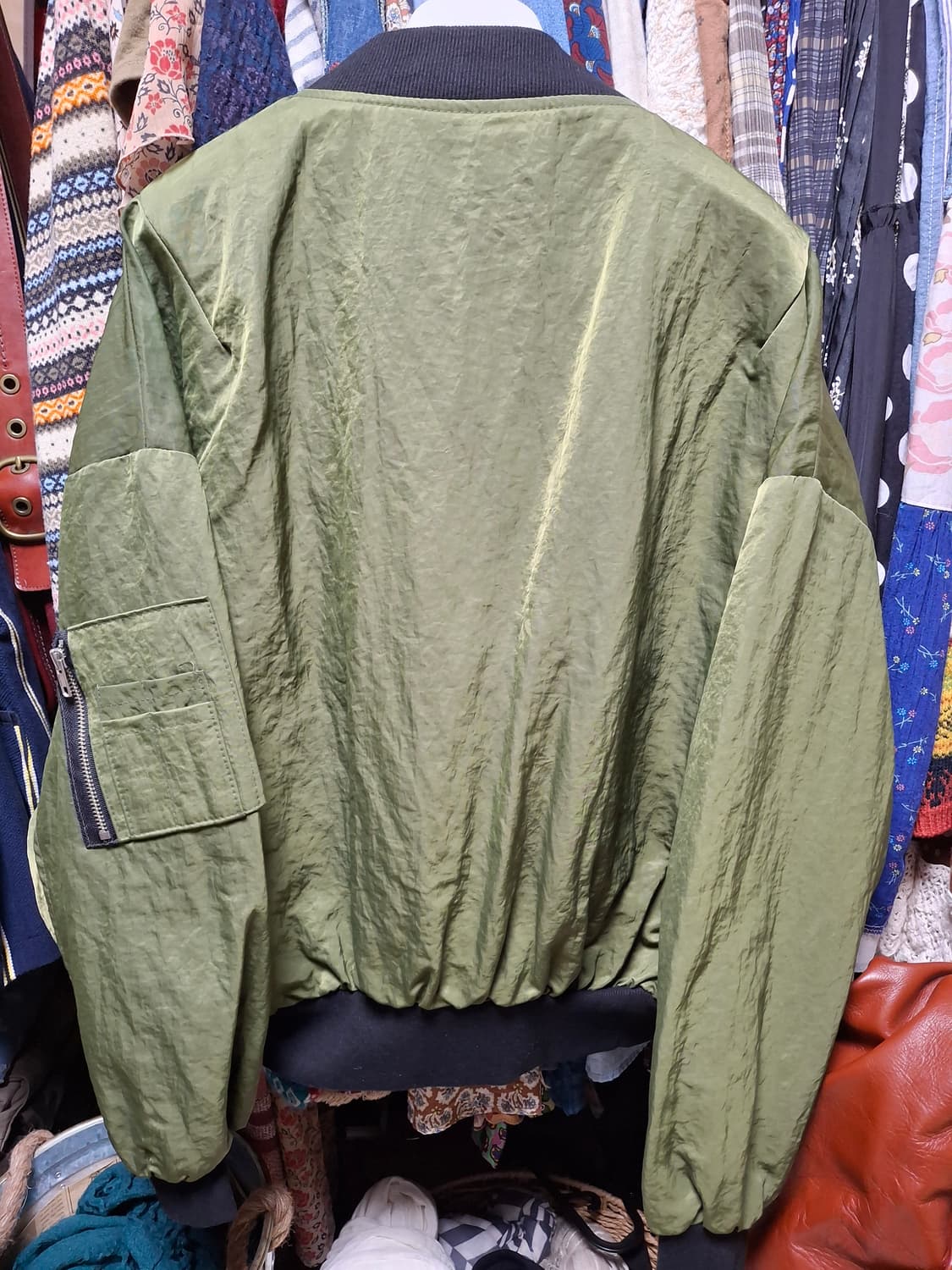 (마지막특가) 카키 봄버 자켓 점퍼 F 상품이미지6