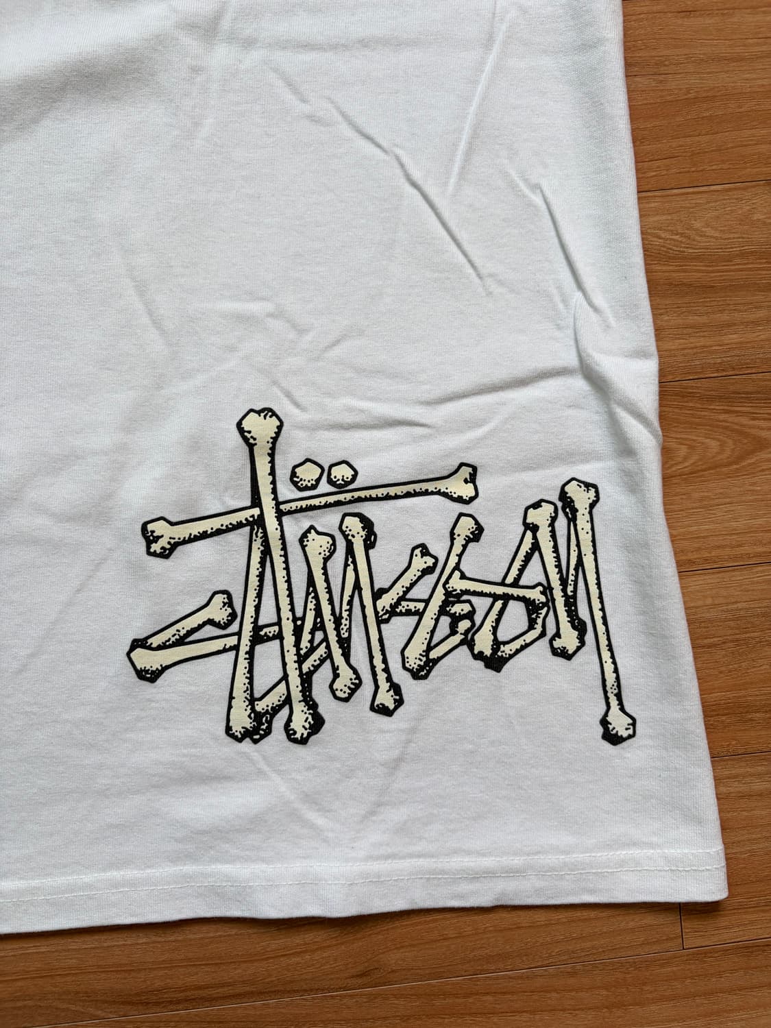 [XL] 스투시 본즈 스탁 티셔츠 화이트 상품이미지3