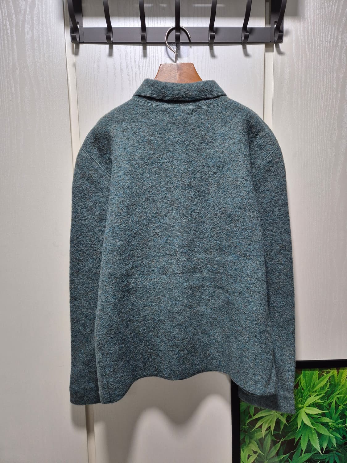 (세일)VTG.에반피콘 압축울 블루 그린 자켓 상품이미지10