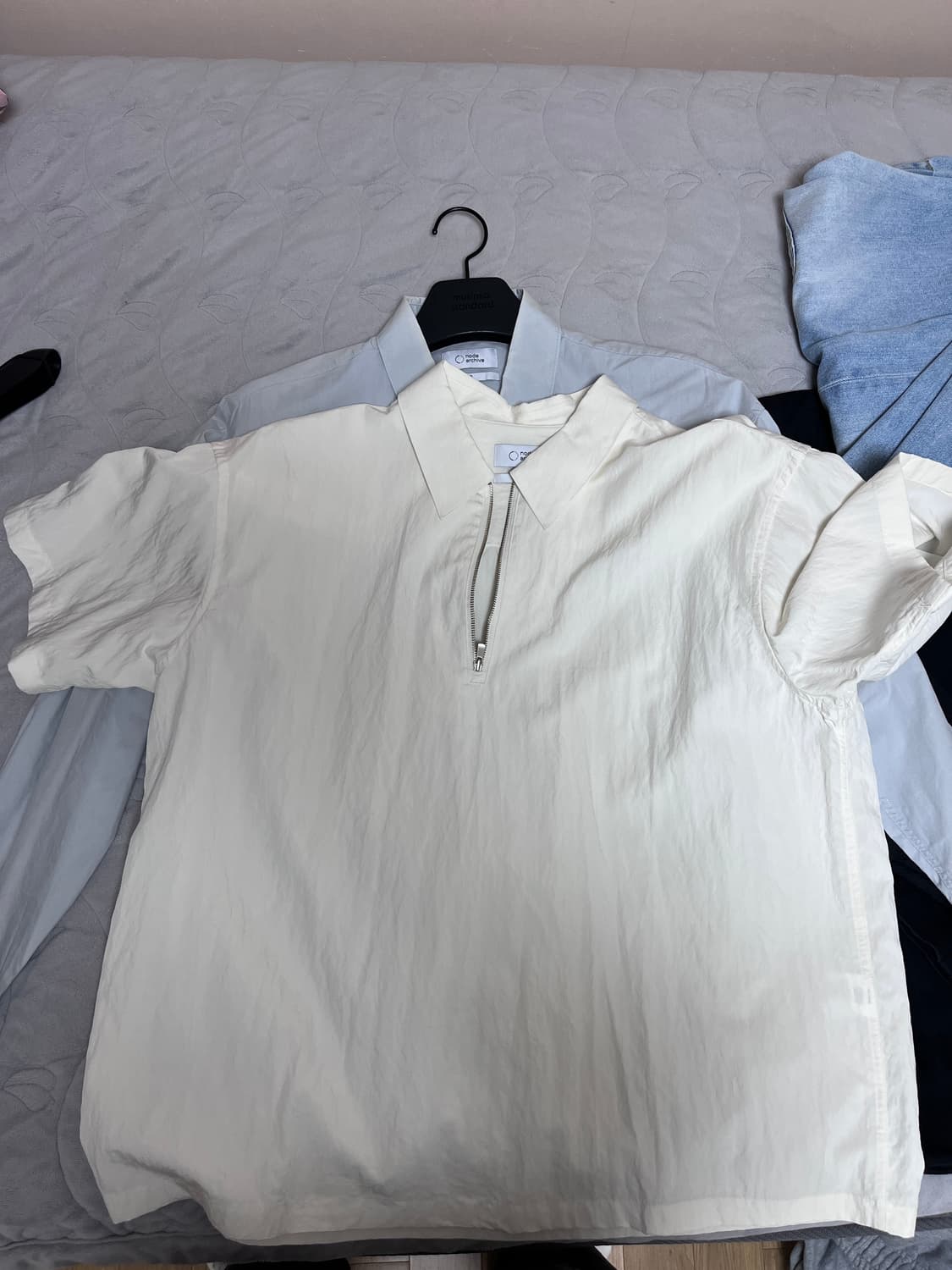 노드아카이브 하프 집업 셔츠 0사이즈 상품이미지2