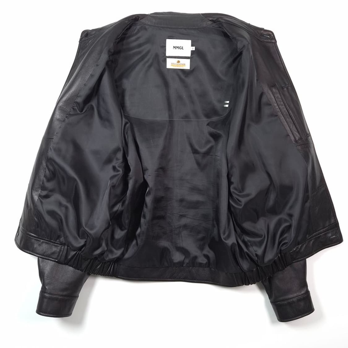 MMGL 이태리 램스킨 오버사이즈 레더 블루종 자켓 3 상품이미지5