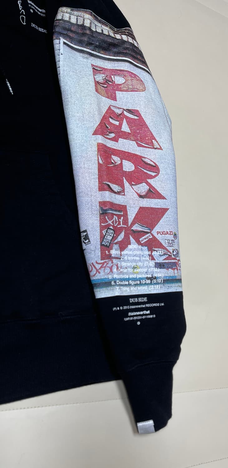 디스이즈네버댓 park 블랙 헤비웨이트 기모후드티 상품이미지4