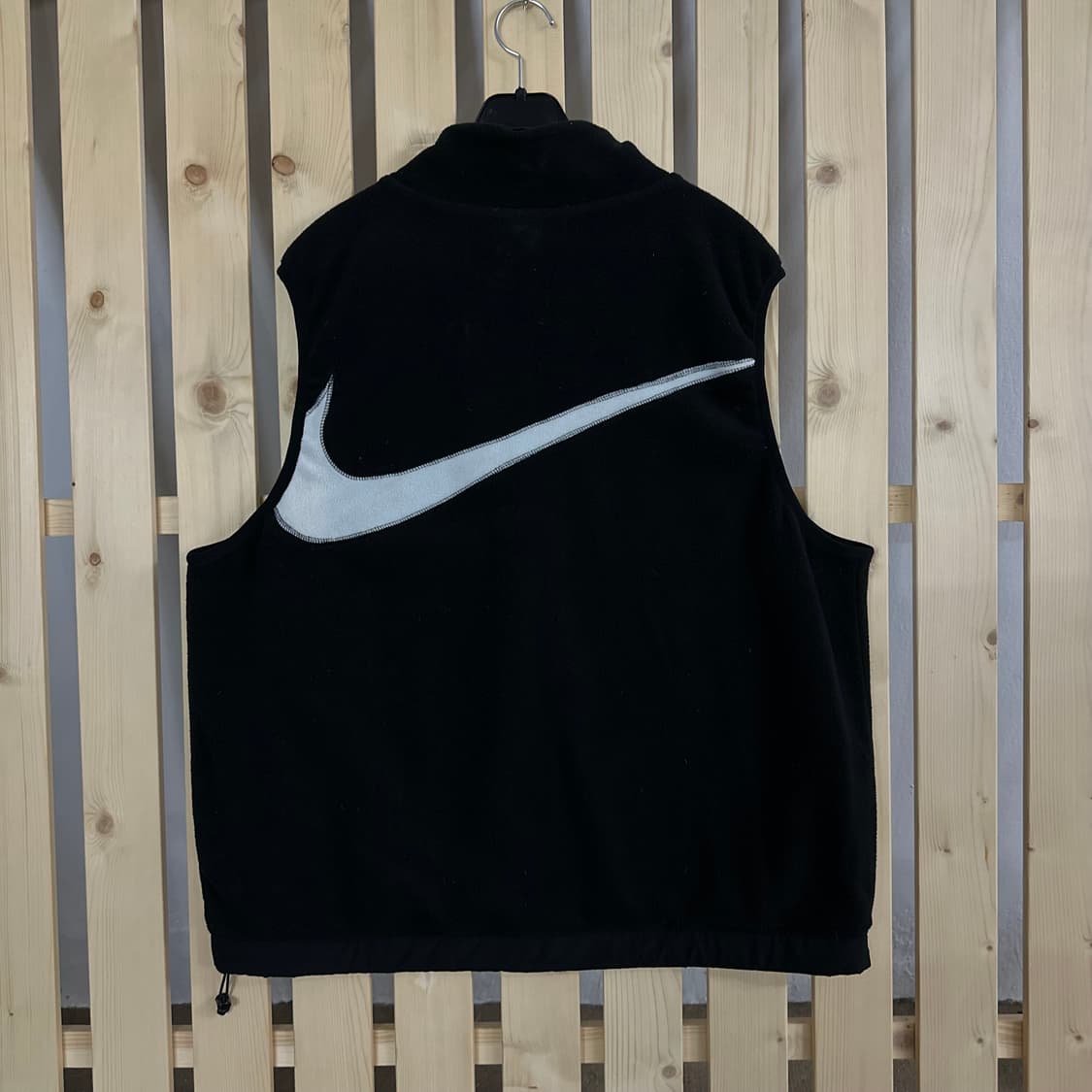 (XL) 나이키 빅로고 블랙 후리스 베스트 조끼 집업 플리스 상품이미지2