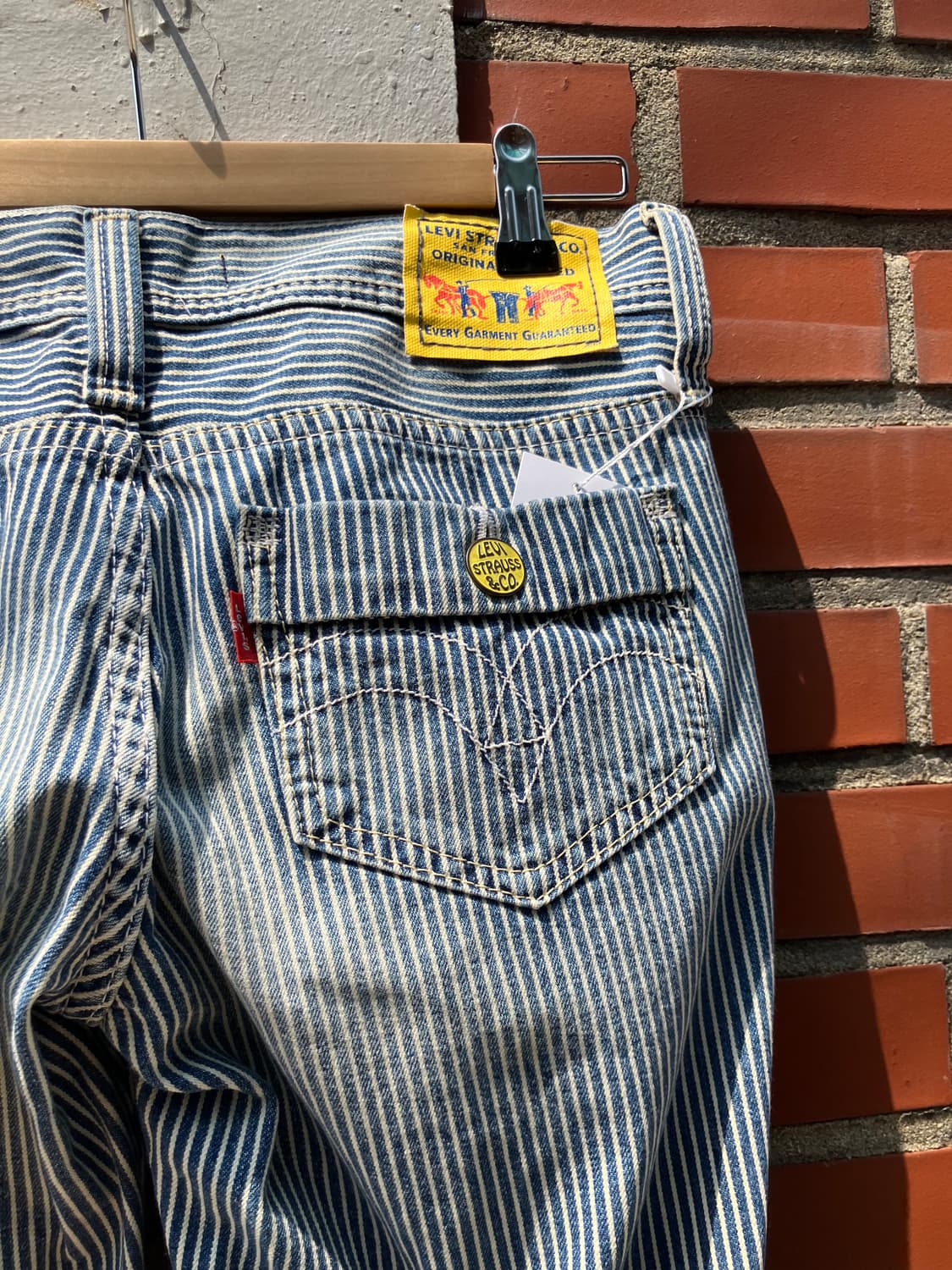 Levi’s San Francisco 스트라이프 와이드 팬츠 28 상품이미지6