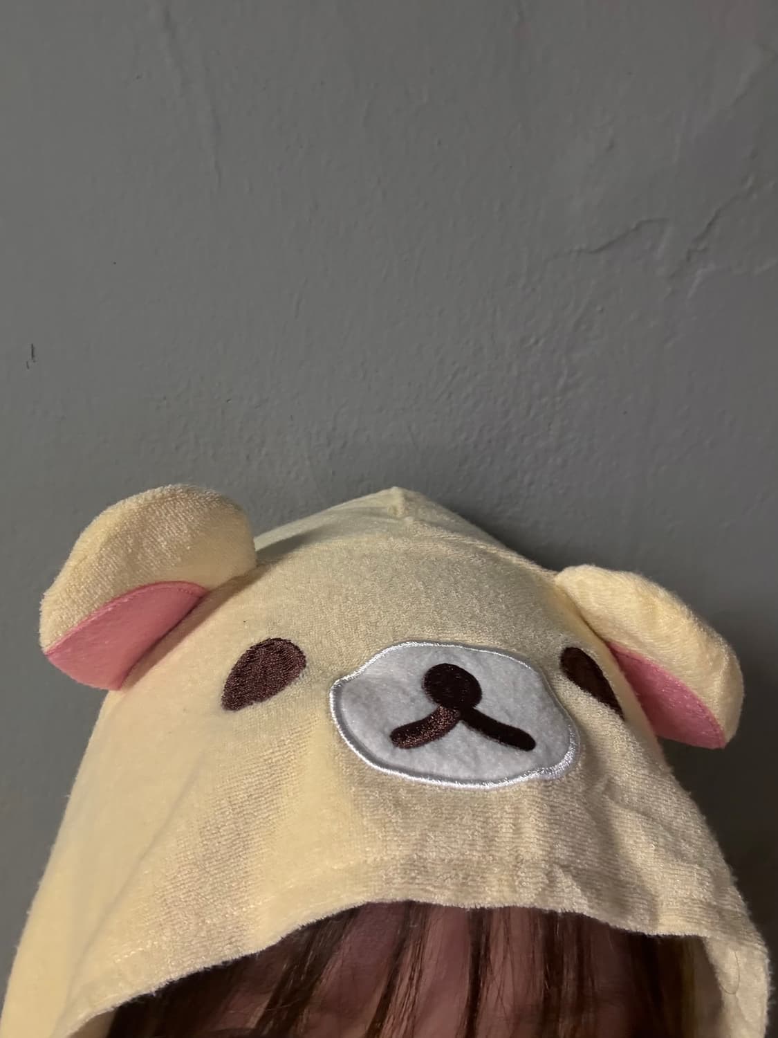 Rilakuma face point button hoodie 상품이미지4