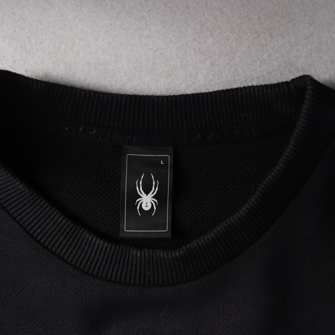 스파이더 빅로고 블랙 맨투맨 L 상품이미지5