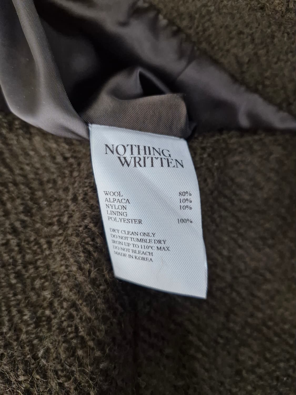 [새상품]낫띵리튼 Allie 펜슬 스커트 다크브라운 상품이미지6