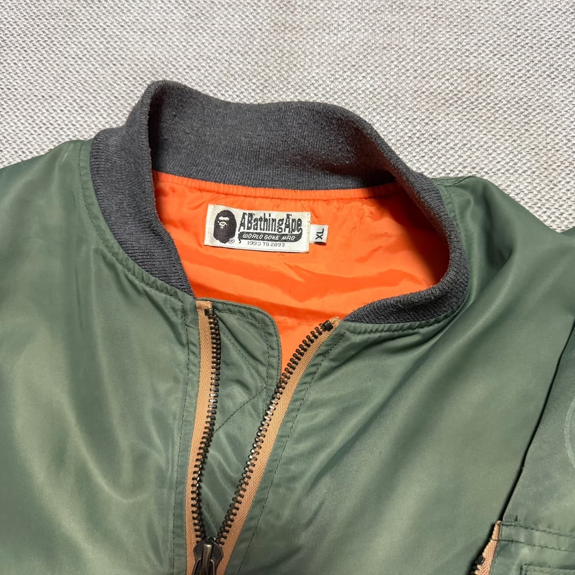 베이프 ma-1 샤크 항공 자켓 상품이미지2