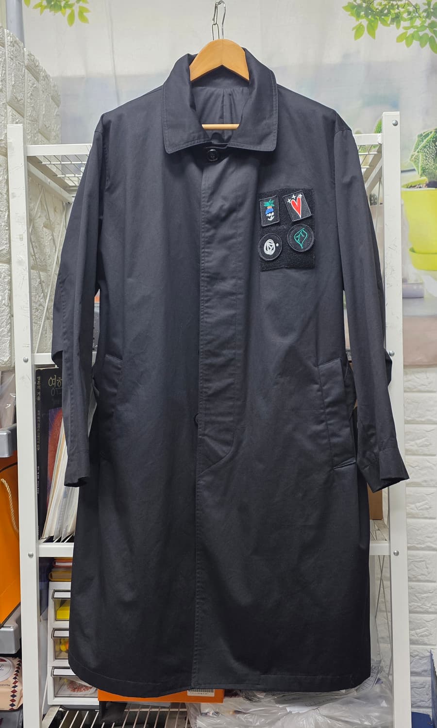 플랙 비 나이스 봄 가을 남성코트 95 루즈핏 벨티드 간절기용 MM70 상품이미지1