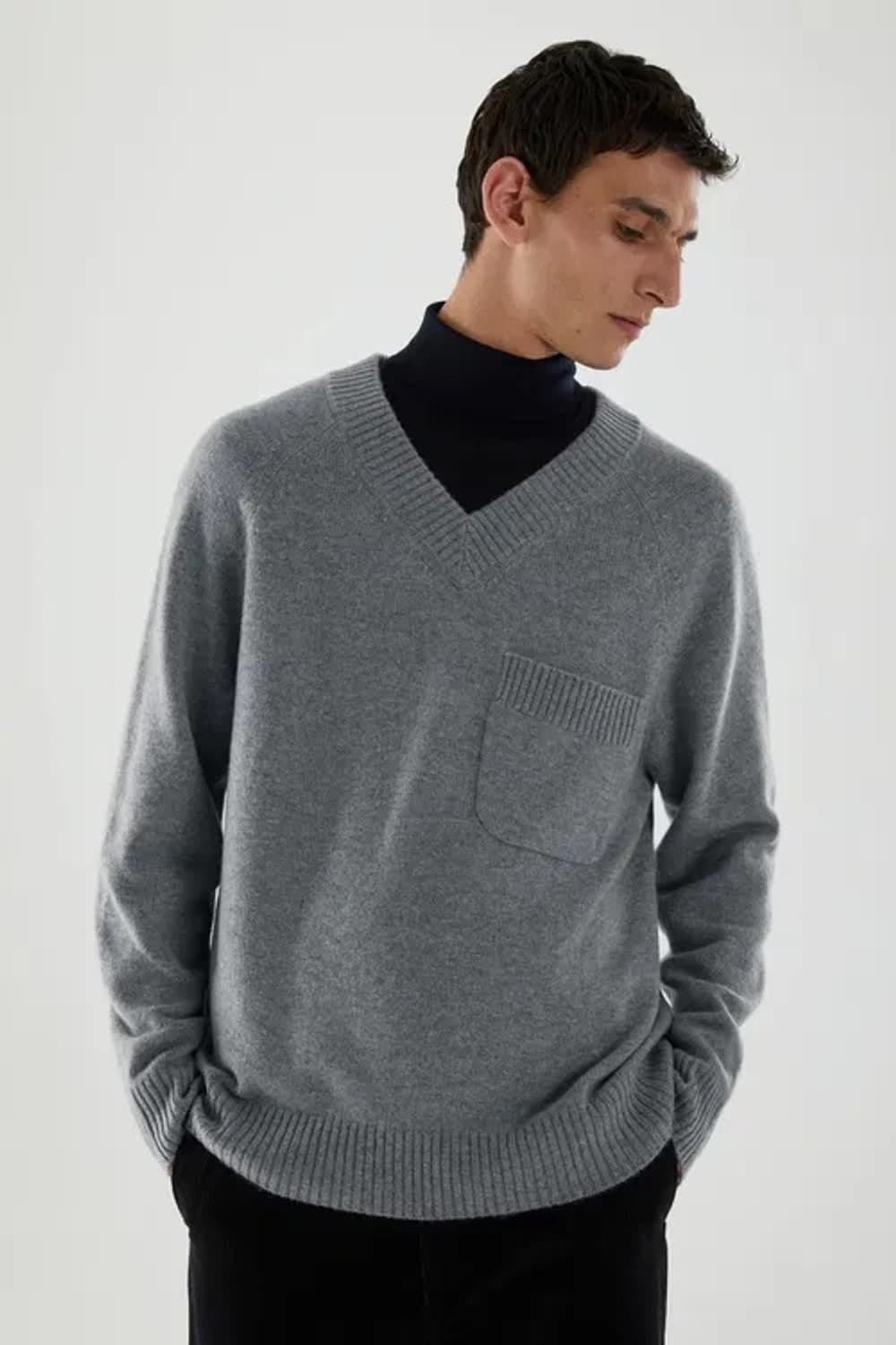 [L] cos 코스 캐시미어100% 브이넥 니트 상품이미지2