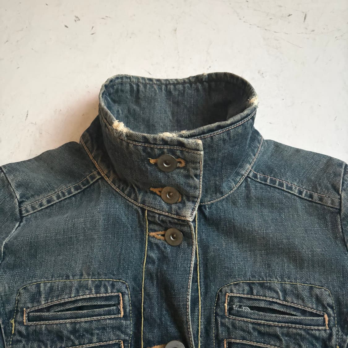 블루블루 Blue Blue 재팬 빈티지 데님자켓 S 상품이미지5