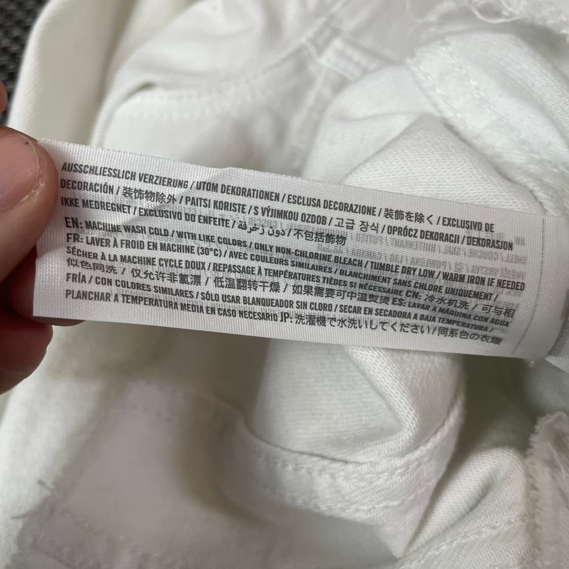 홀리스터 화이트 크롭 트러커 자켓 M 상품이미지6