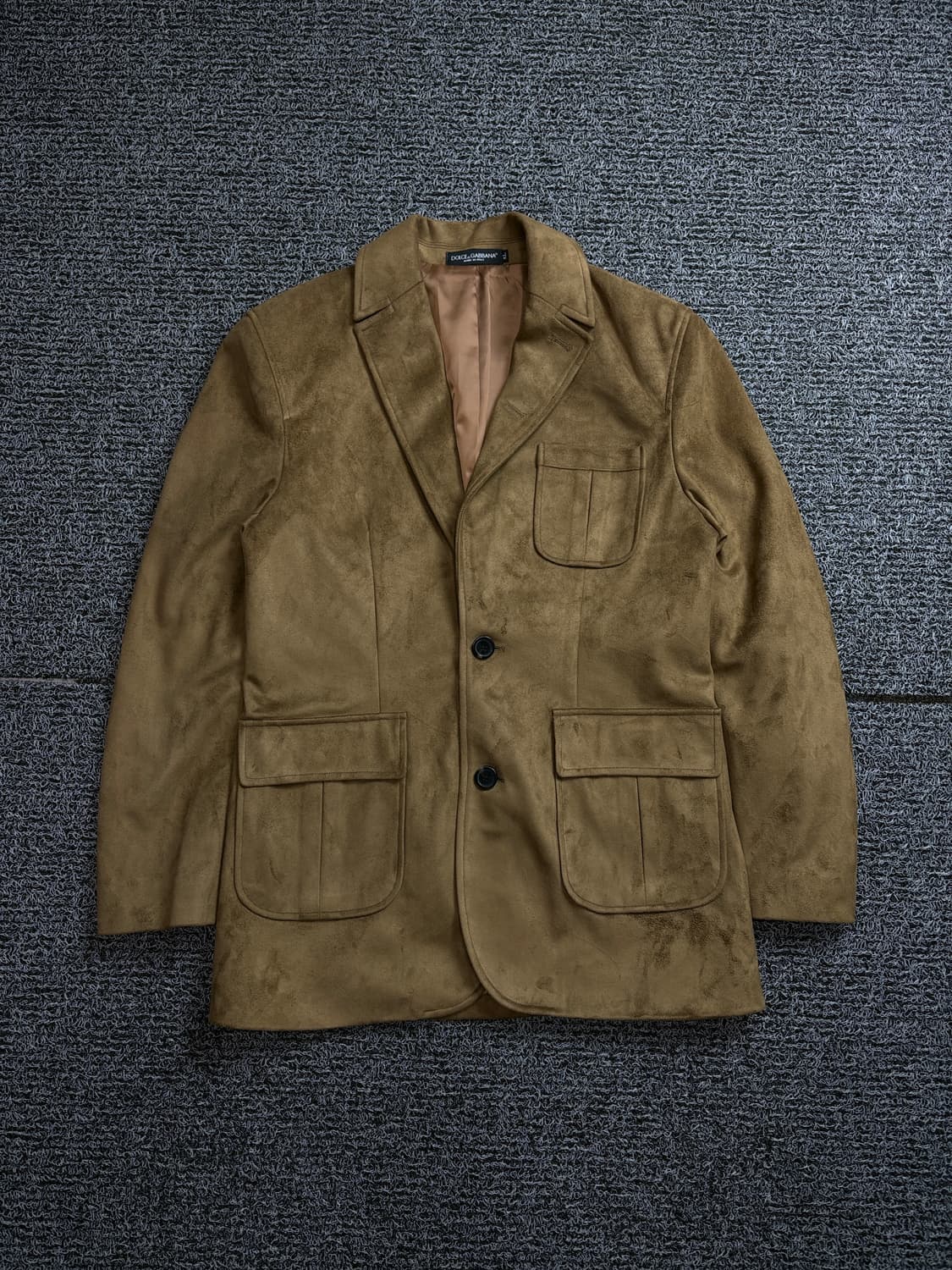 돌체앤가바나 아카이브 브라운 스웨이드 블레이저 자켓 1873 상품이미지2