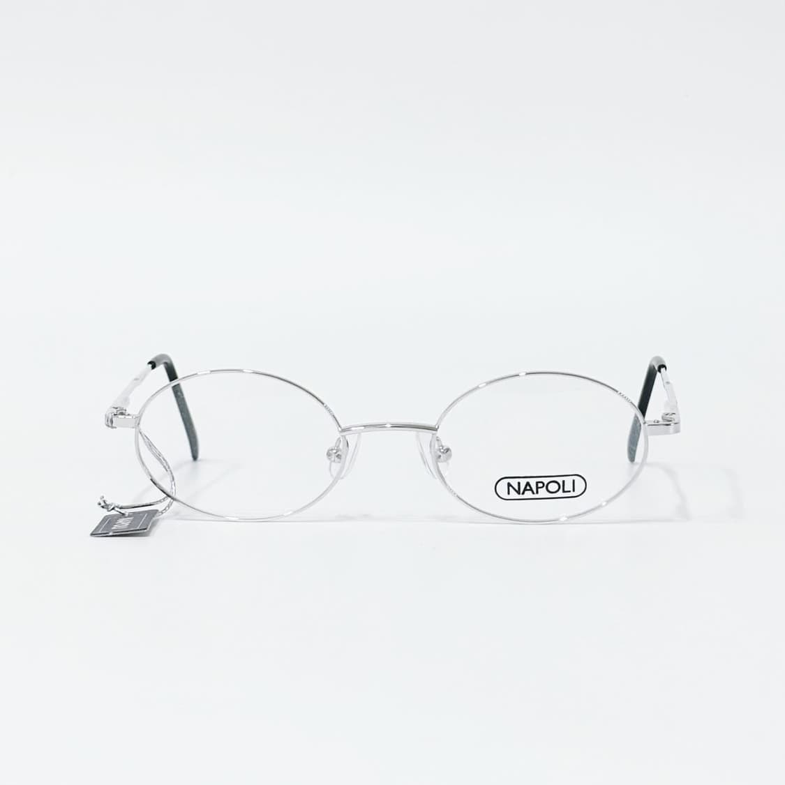 NAPOLI 실버 오벌 메탈 데드스탁 빈티지안경 상품이미지1