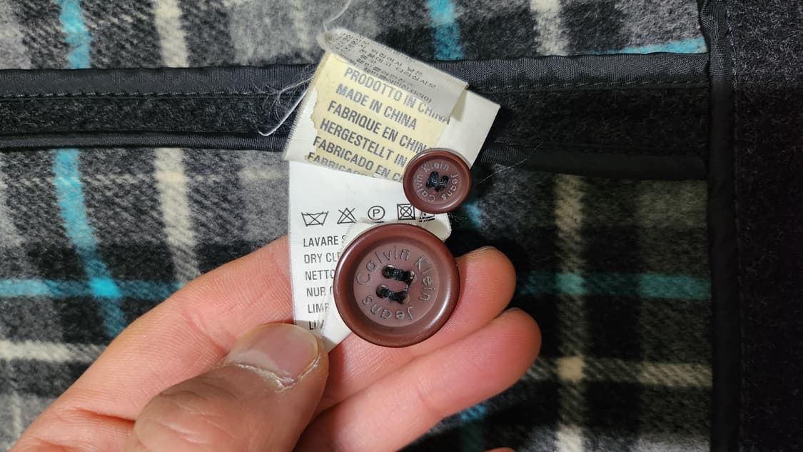 Calvin Klein 캘빈클라인 캐시미어 울 더플 코트 (캐시미어10% 상품이미지7