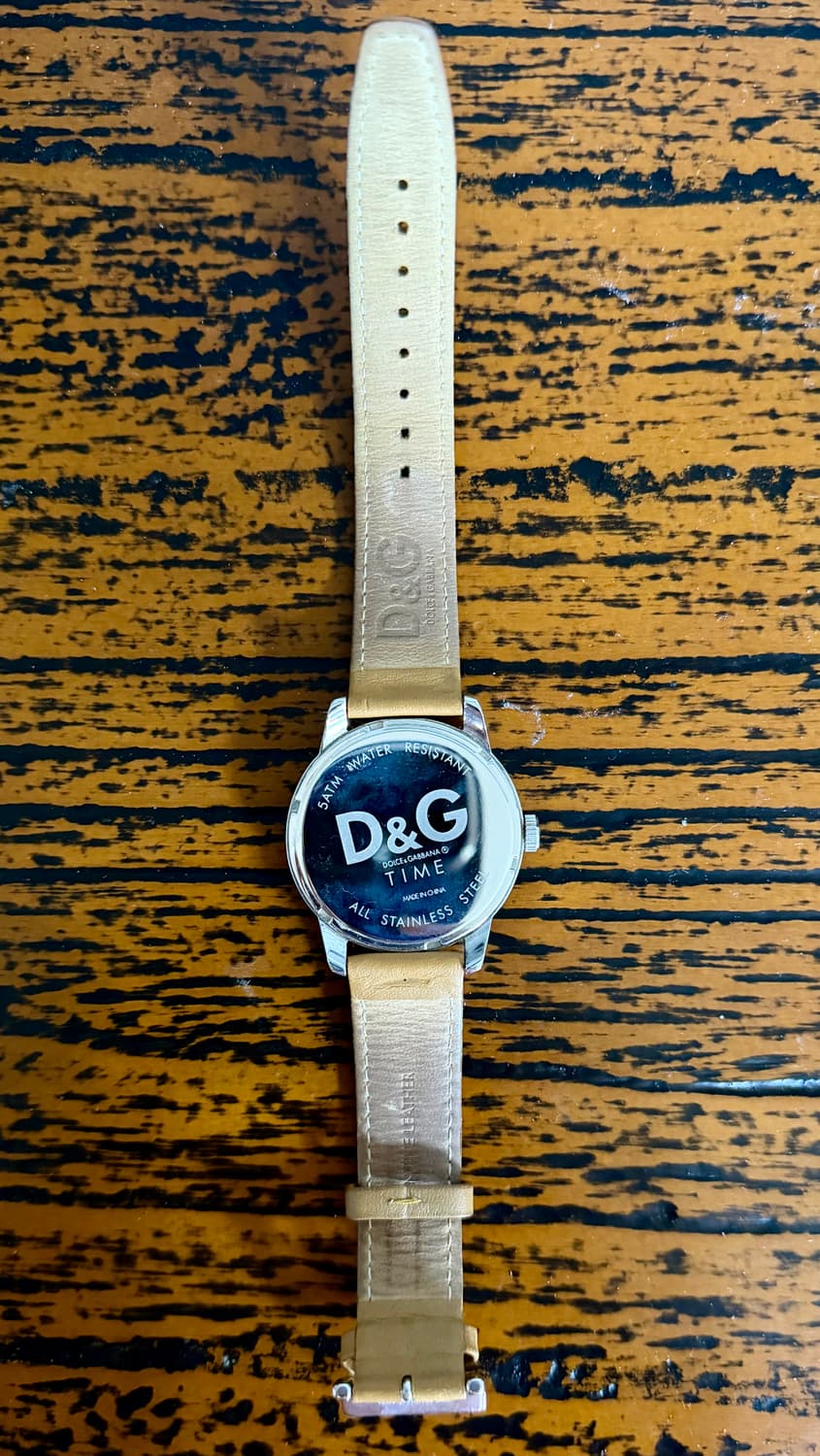 돌체앤가바나 D&G Time 명품 남성 가죽 손목 시계 워치 박스 포증서 상품이미지4