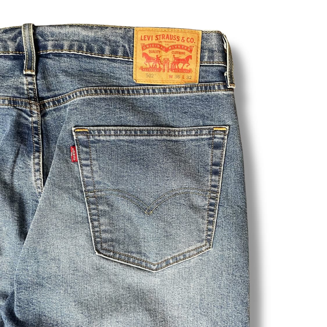 (36) 리바이스 502 쿨데님 스판 중청 데님 상품이미지3