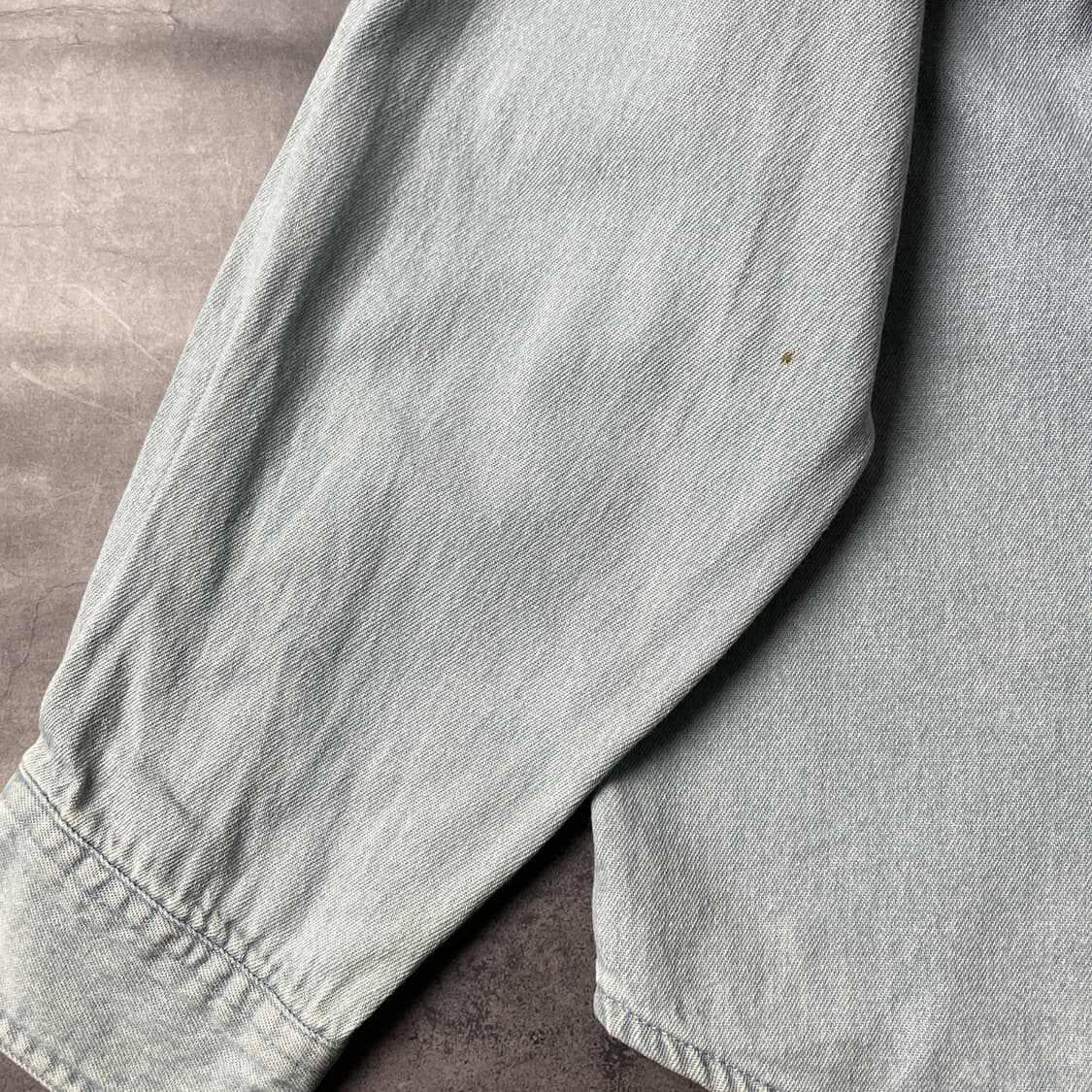 HARVARD 빈티지 라이트블루 데님 코튼셔츠 A00365 상품이미지6