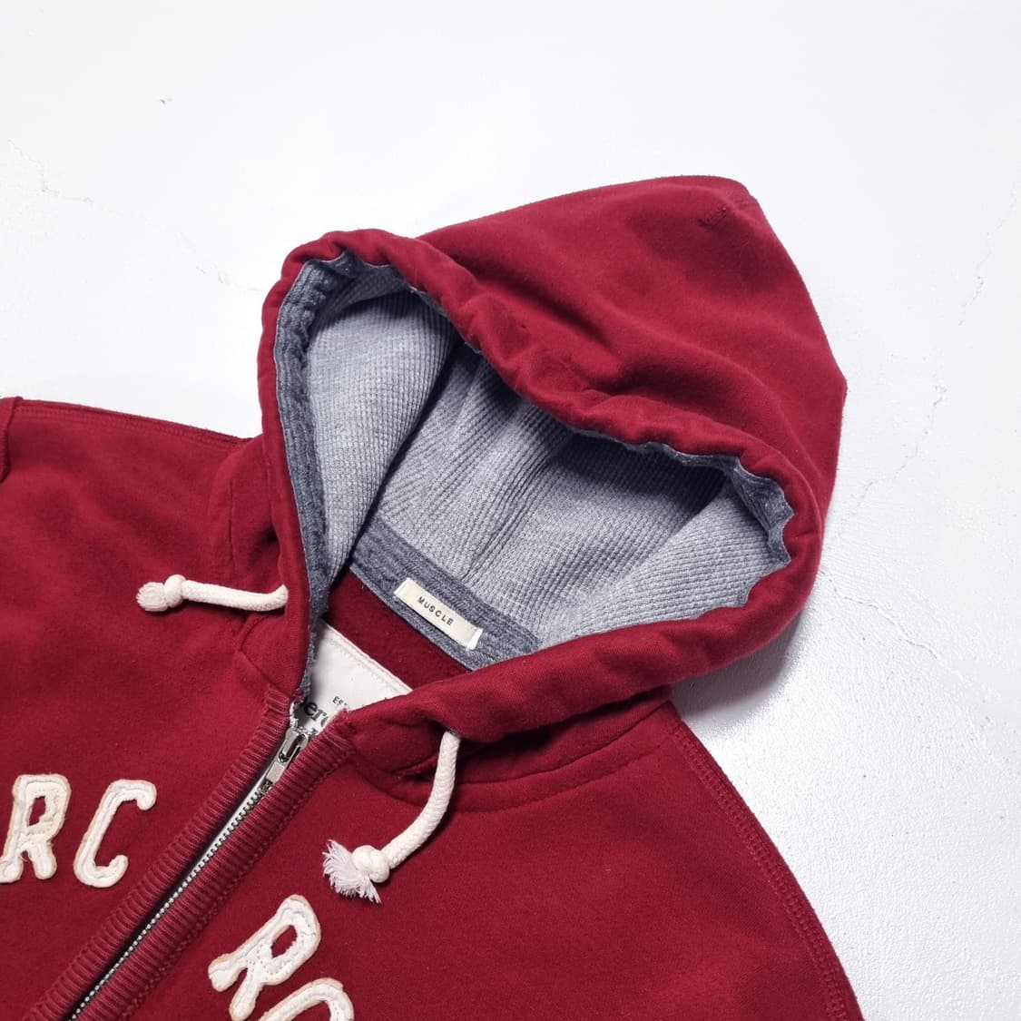 빈티지 아베크롬비 머슬핏 후드 집업 - M 상품이미지3