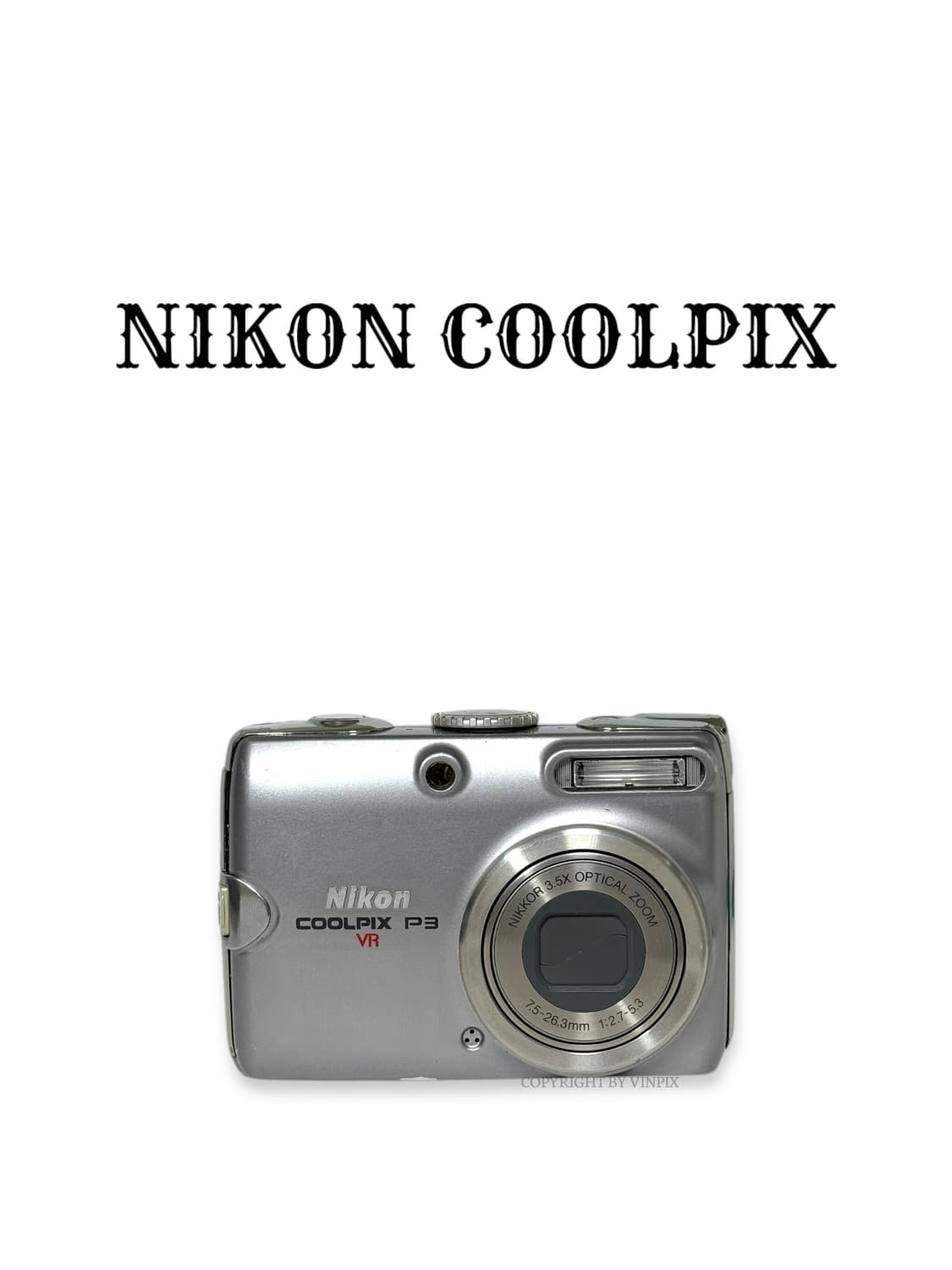 니콘 쿨픽스 P3(coolpix p3) 빈티지 디지털 카메라 디카 상품이미지1