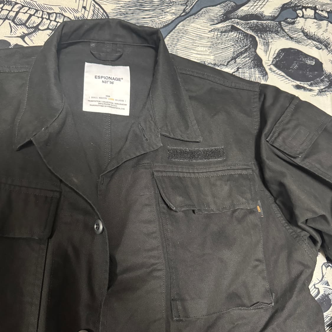 에스피오나지 블랙 야상 자켓 L사이즈  상품이미지4