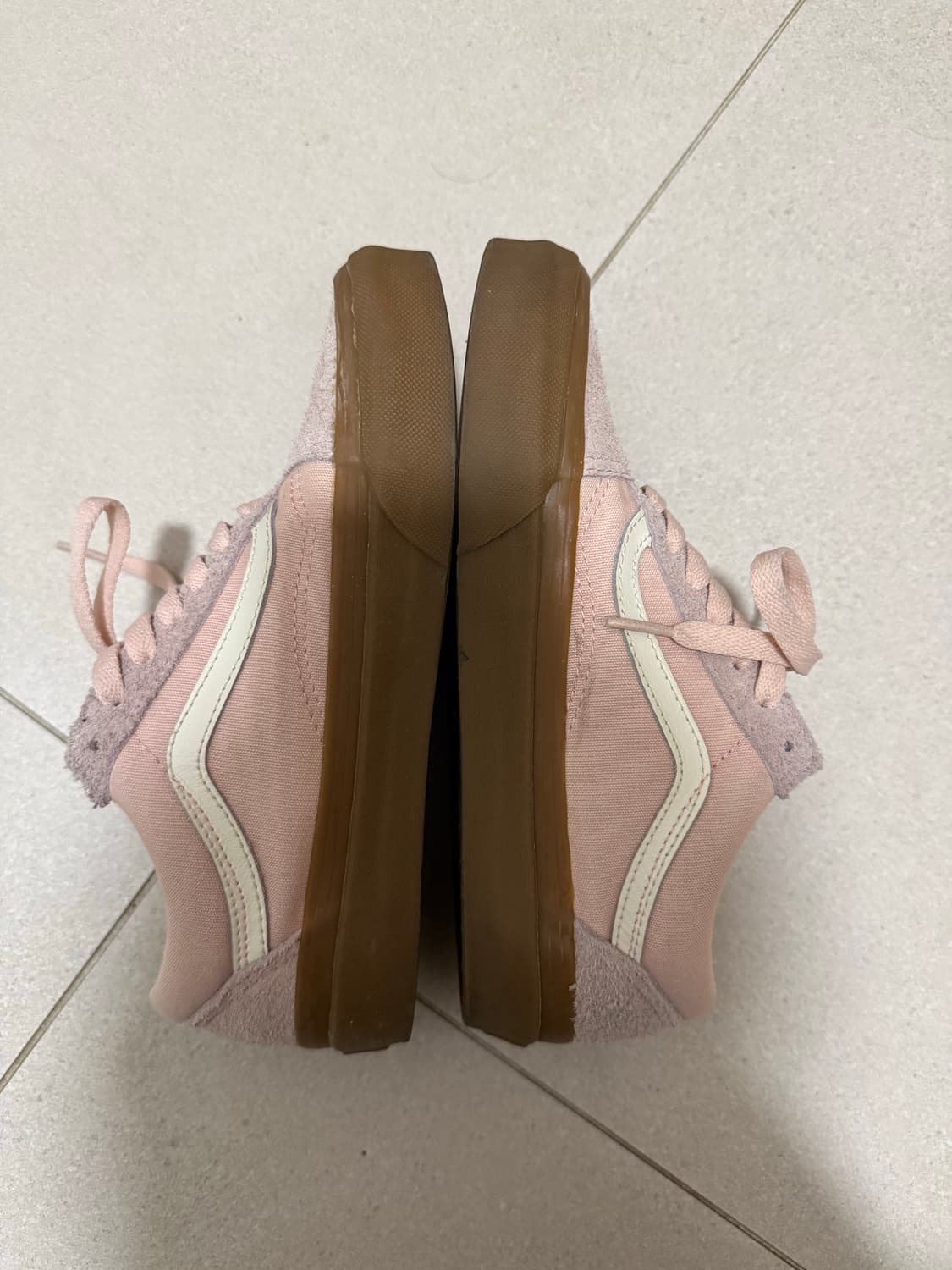 반스 올드스쿨 핑크 스웨이드 225 상품이미지2