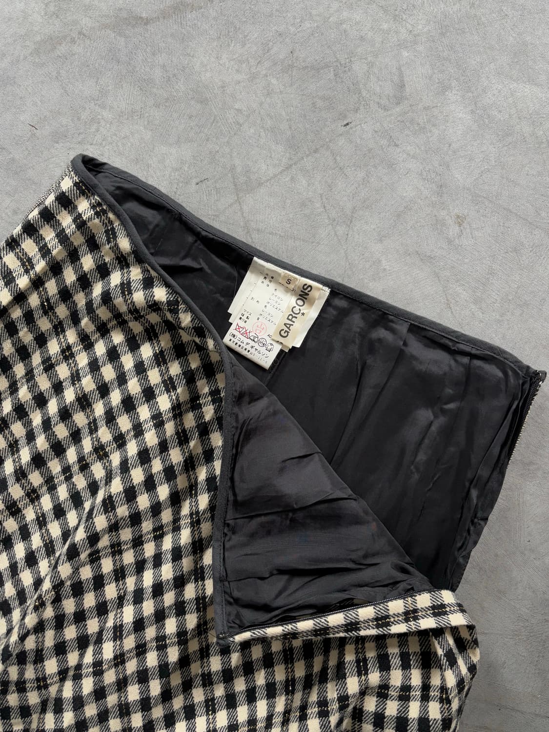 Comme des Garcons 꼼데가르송 하운드투스패턴 롱 스커트 상품이미지5