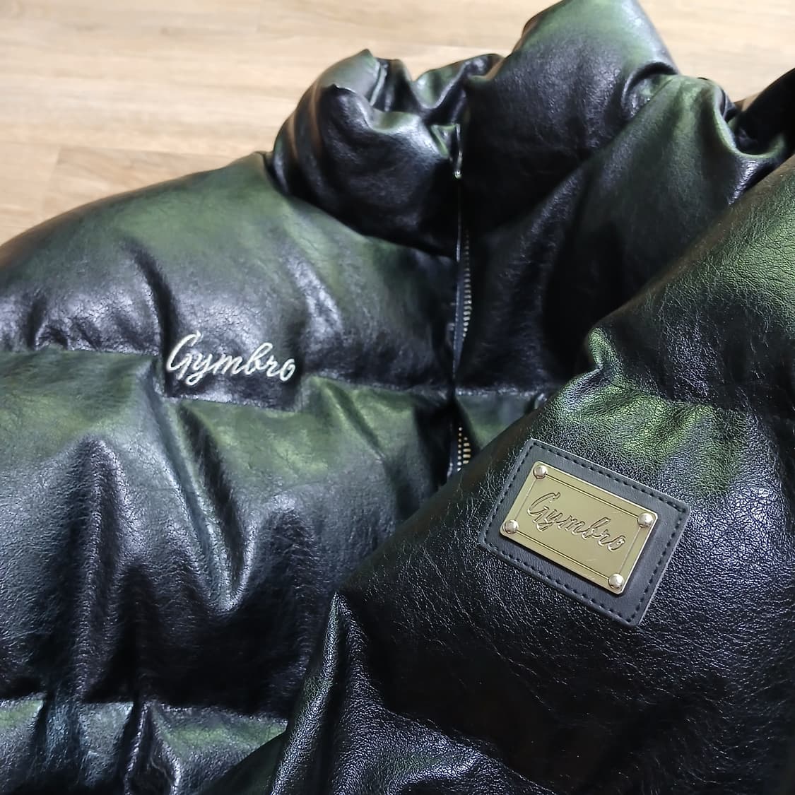 야차클럽 보겸 짐브로 레더 크롭 숏패딩 자켓 상품이미지1