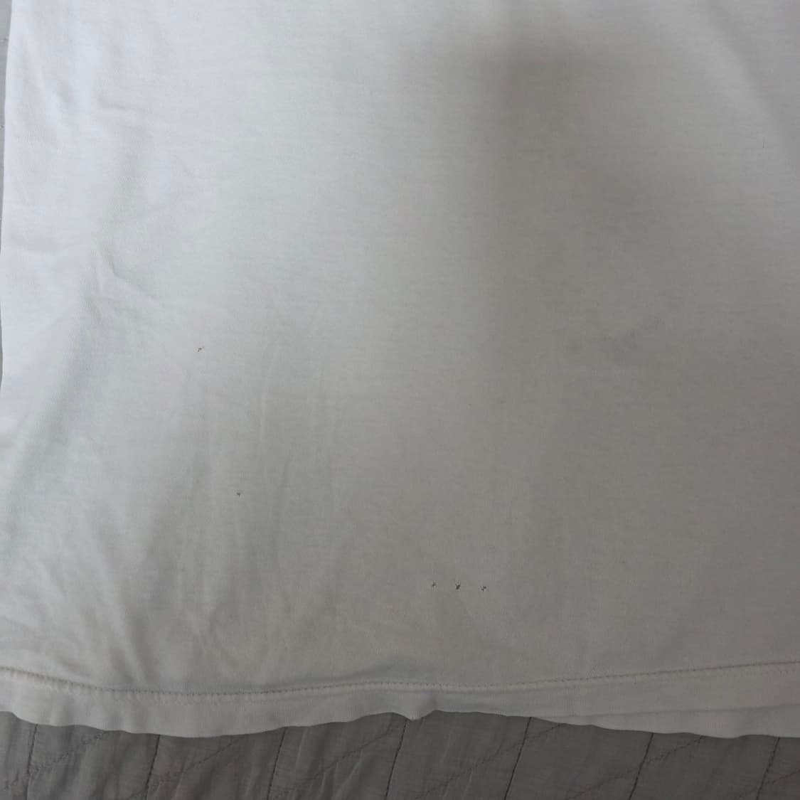 [L] 90s 훅업스 HOOK UPS 빈티지 티셔츠 화이트 트래쉬드 상품이미지8