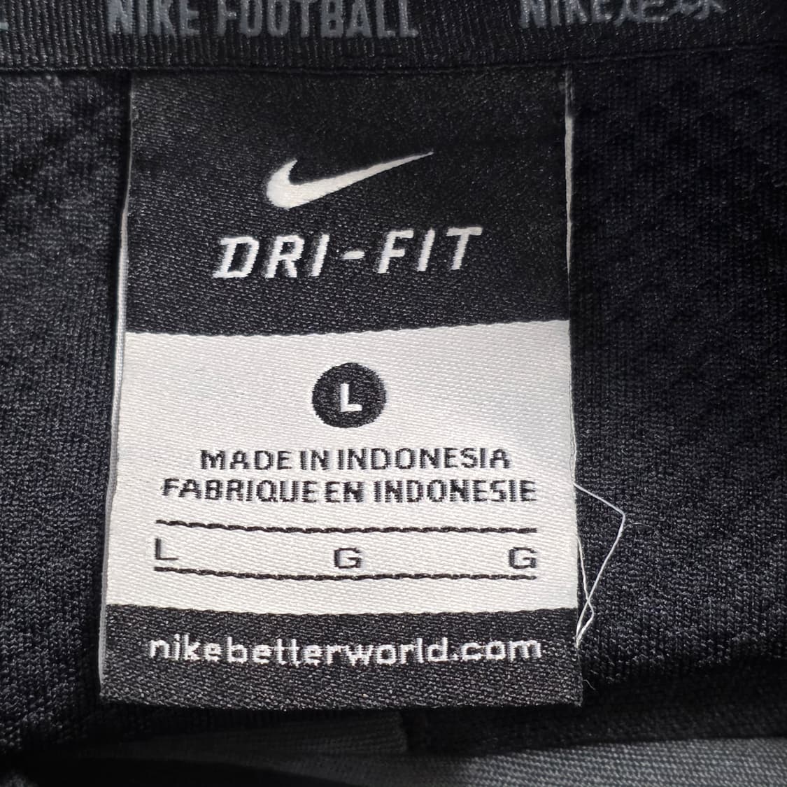 0165[나이키] 드라이핏 블랙/형광 1/2 집업 긴팔티 L 상품이미지6
