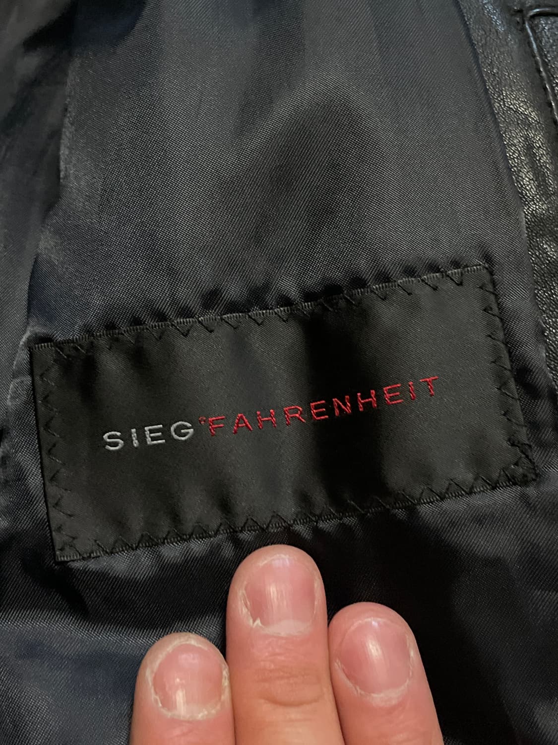 SIEG 웨스턴 무드 램스킨 양가죽 절개 포켓 레더 자켓 상품이미지8