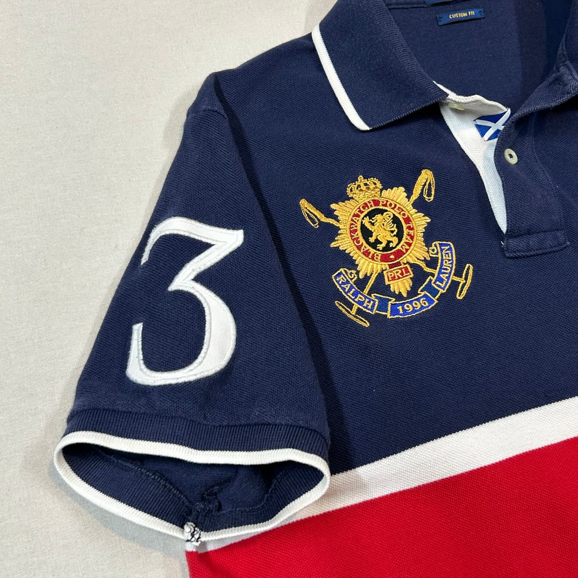 M) 폴로 랄프로렌 블랙와치 골드 빅포니 반팔 카라티 상품이미지4