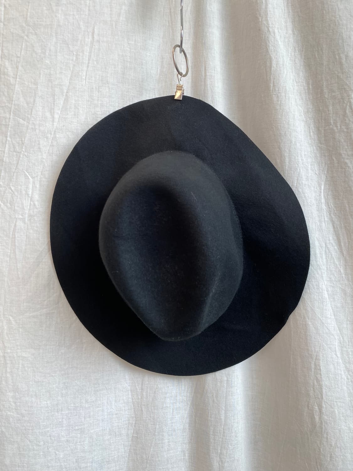 HEATHER 블랙 울100% 페도라(F) 상품이미지2