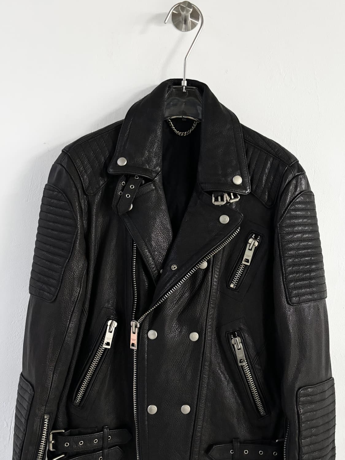 이탈리안 램스킨 바이커 자켓  상품이미지2