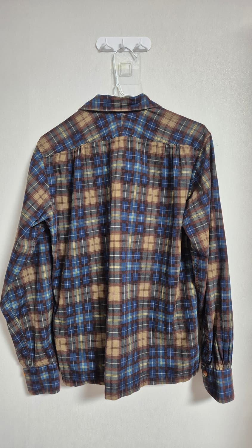 하버색 코듀로이 체크셔츠 상품이미지2