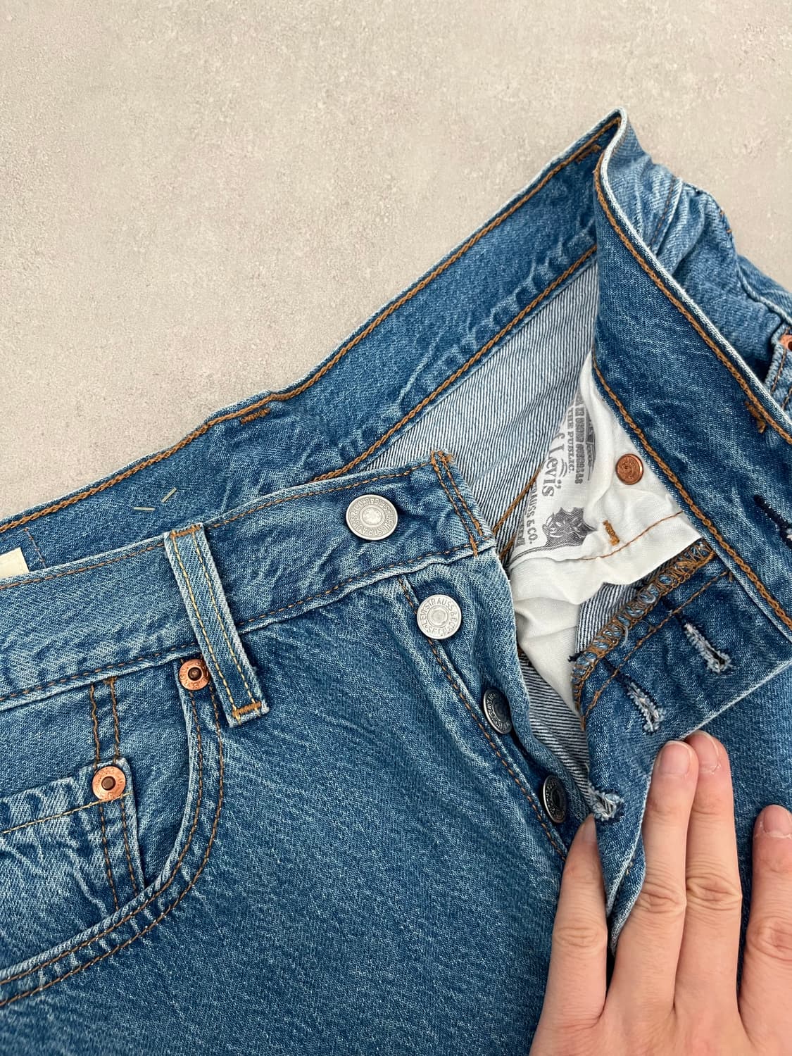 리바이스 배색 데님 26 사이즈 상품이미지2