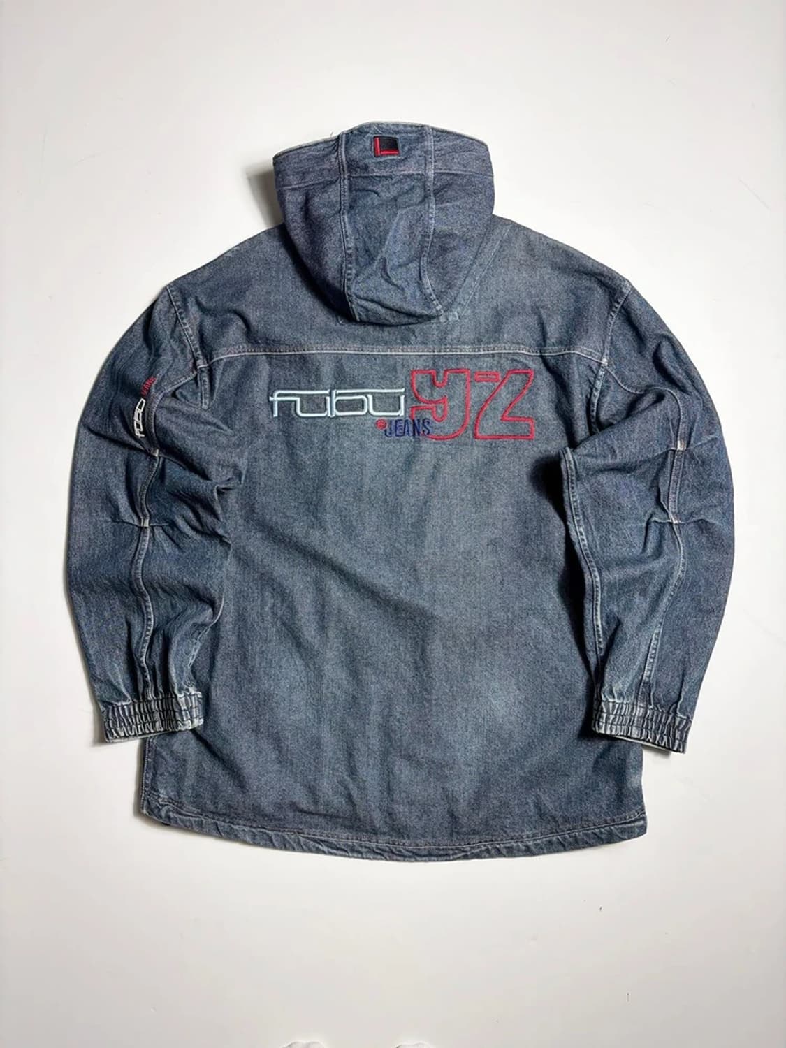 FUBU 푸부 Y2K 빈티지 오버 데님 후드 자켓 R1833 상품이미지5