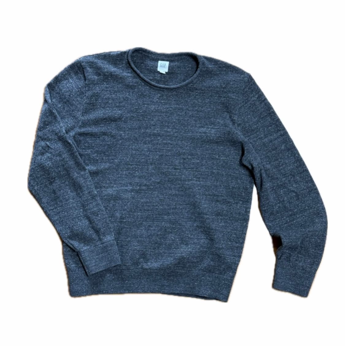 갭 롤링 넥 니트 차콜 그레이 헤더 상품이미지9