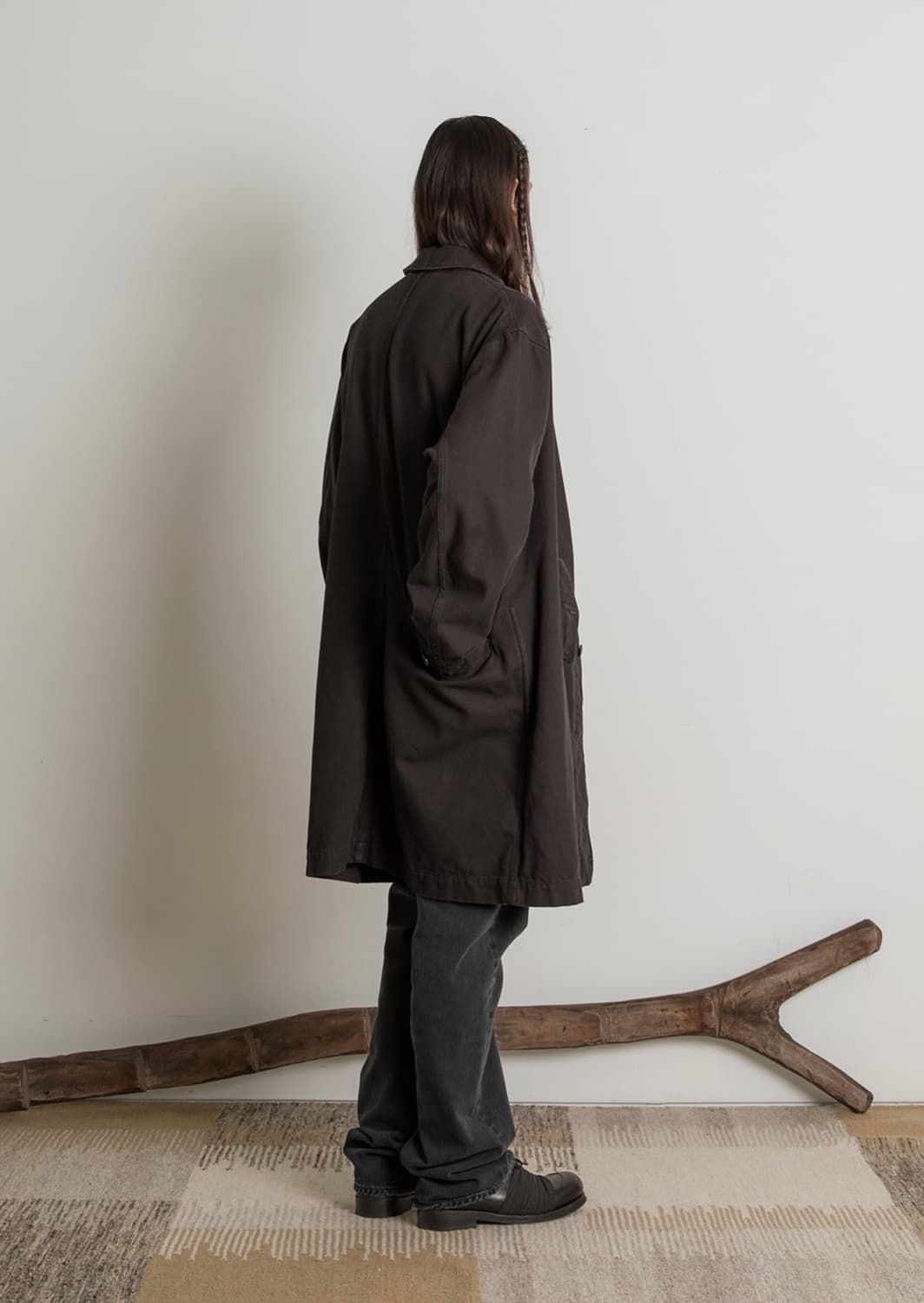 8DIVISION 세미 플레어핏 데님 워시드블랙 상품이미지7