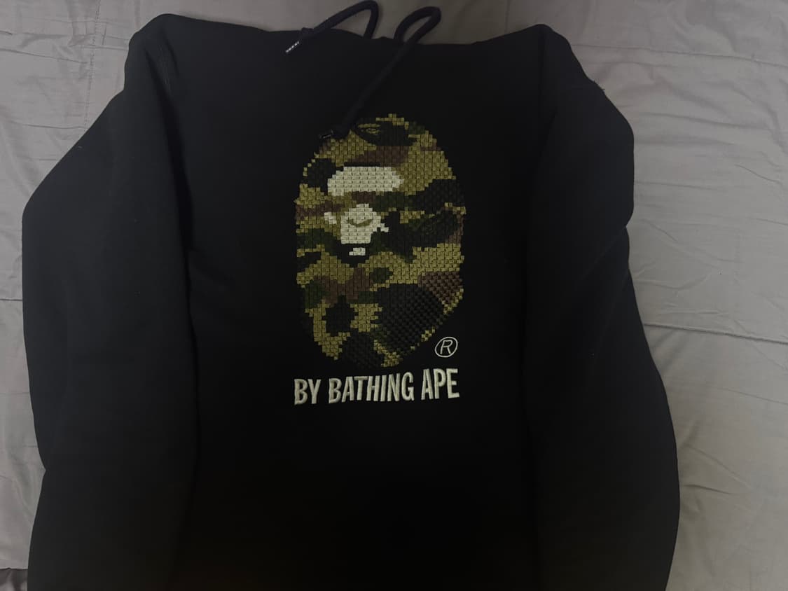 베이프 자수 후트티 XL 상품이미지1