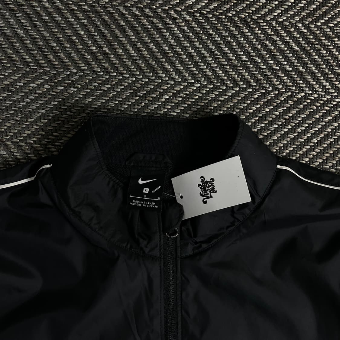 00s 나이키 스우시 로고 올드스쿨 블랙 바람막이o 3373 상품이미지4