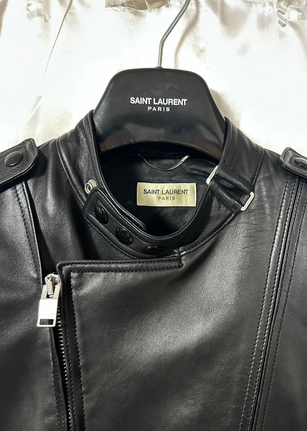 생로랑 SS13 카페 레이서 레더 자켓 상품이미지4