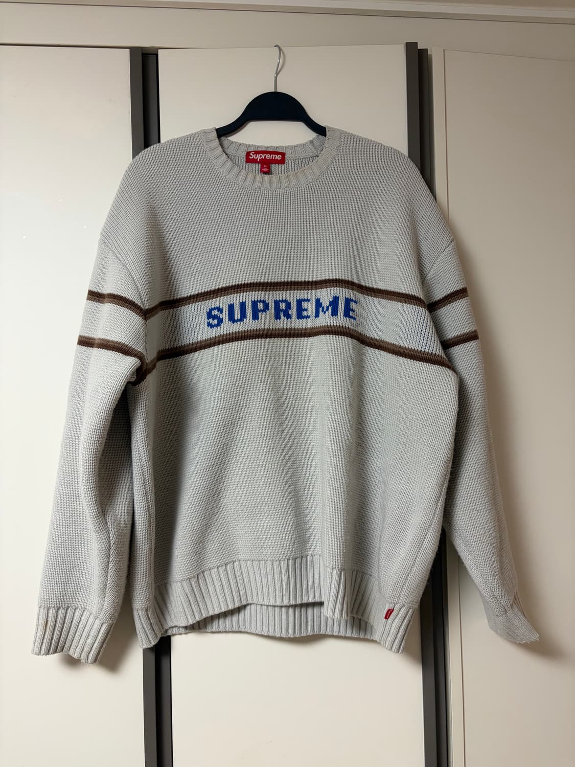 슈프림 체스트 스트라이프 니트 상품이미지3