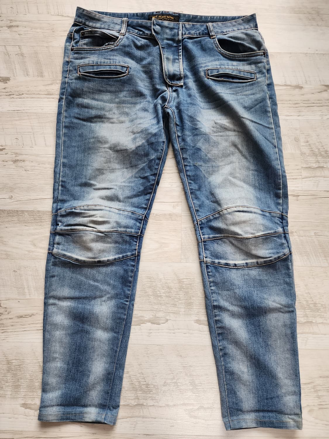 MUT JU BRU 워싱 데님 팬츠 팜. 36~37인치 청바지 상품이미지1