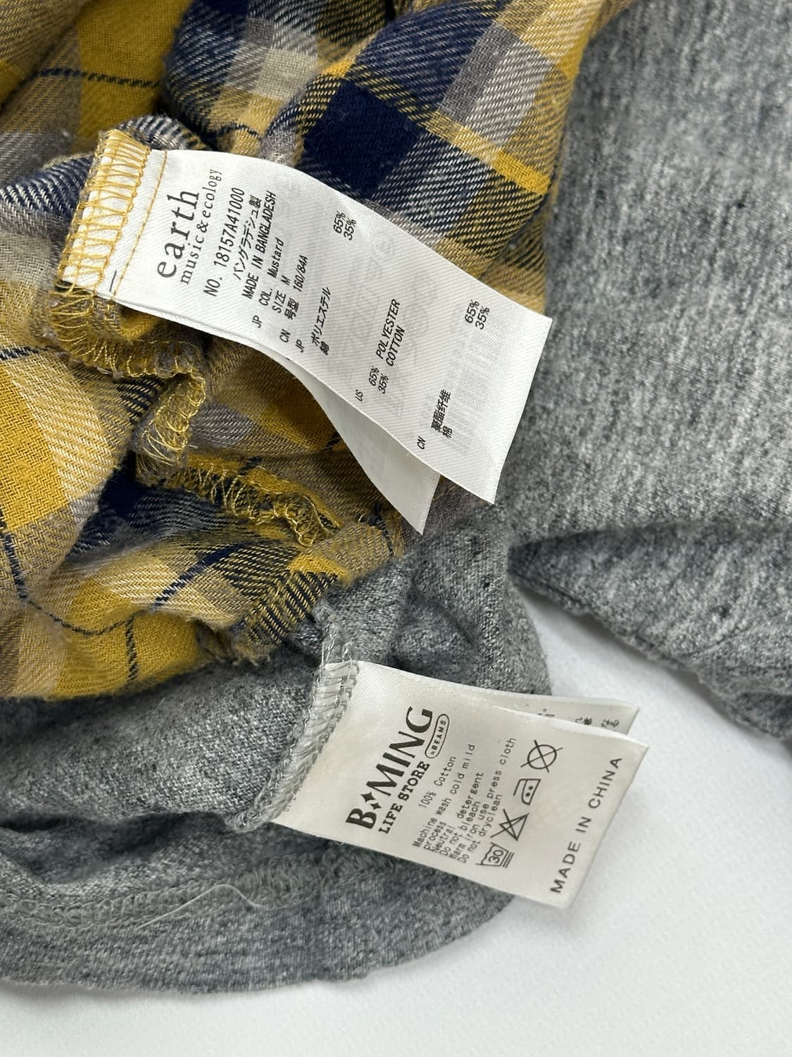 ⭐️하구미의 괴짜 코디세트⭐️ 레터링 반팔 체크 셔츠 레이어드 그런지 상품이미지9