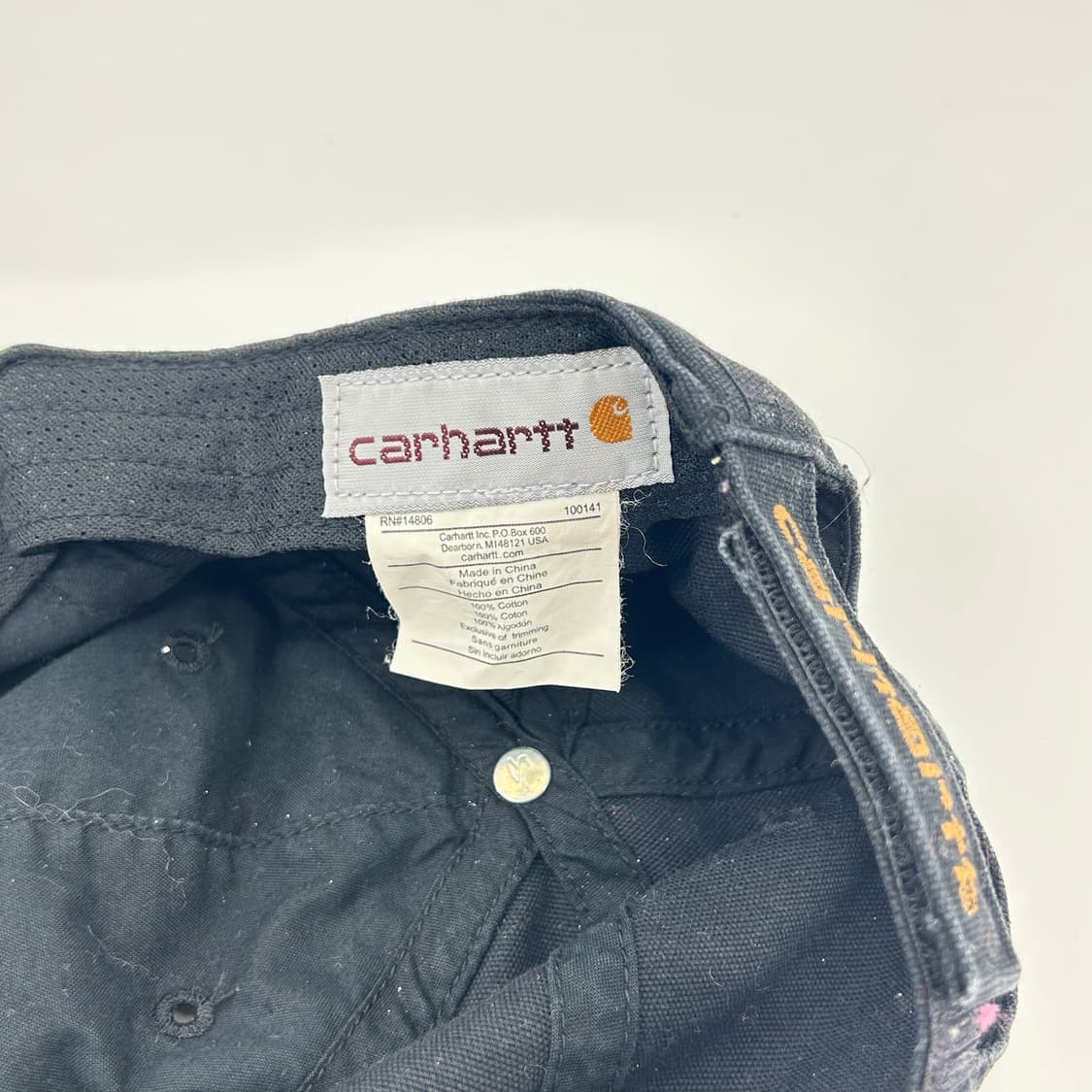 [Carhartt] 칼하트 로고 블랙 볼캡 상품이미지3