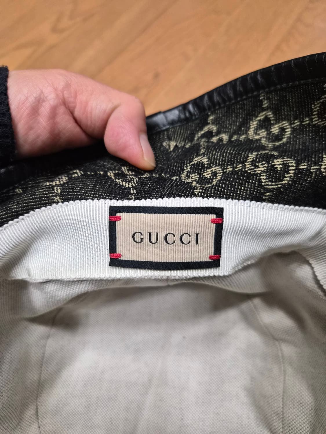 (정품) 구찌 GG 캔버스 벙거지 버킷햇 M사이즈 명품 모자 상품이미지4