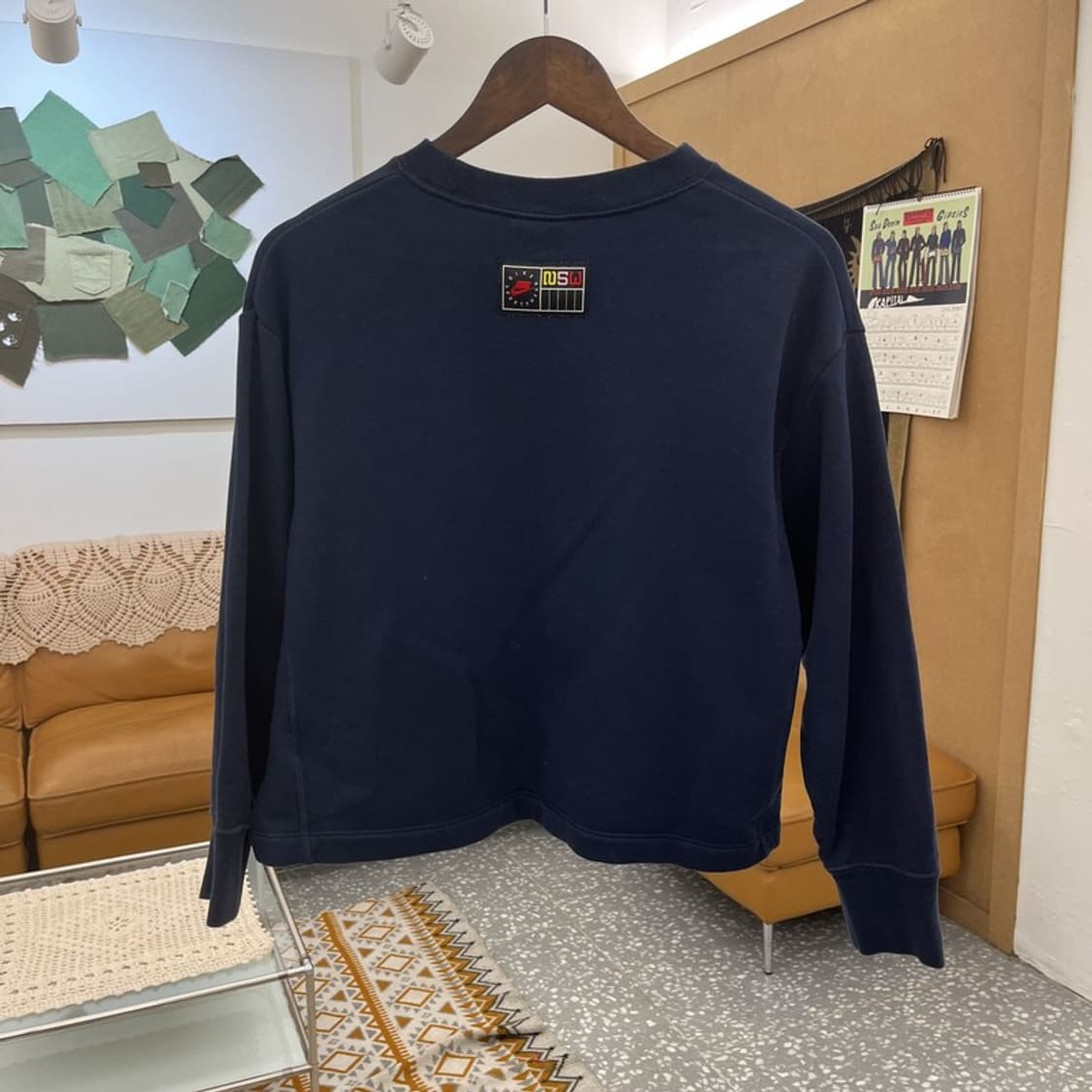 나이키 올드스쿨 레트로 스트릿 빅프린팅 크롭 맨투맨 S C11027 상품이미지4